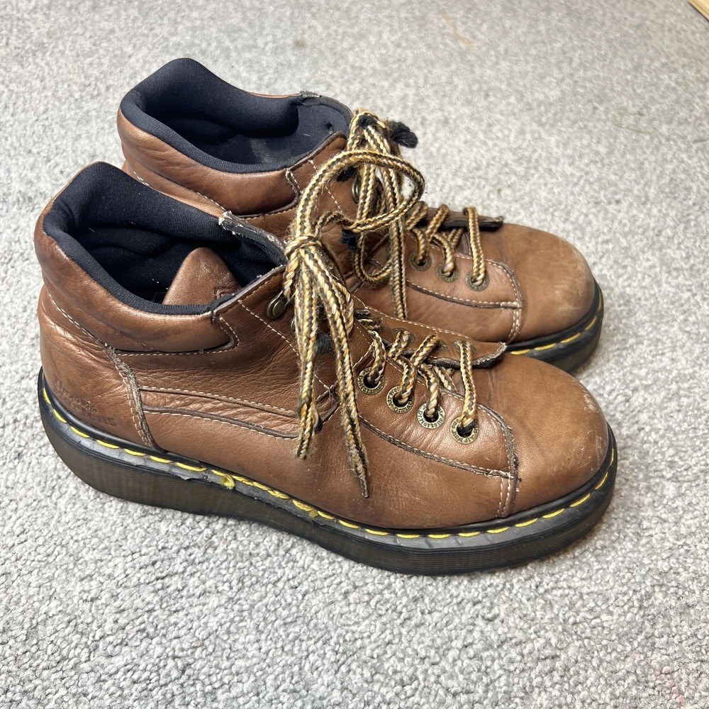 Dr Martens‎ 8053 Shoes Mens Size 6 Brown Leather Platform Lace Up Made England